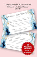 Certificate of Authenticity for Original Artwork: Small Size Certificate of Authenticity for Artwork | Notebook with 20 Certificates | Art ... Original Paintings, Prints, and Handmade Art