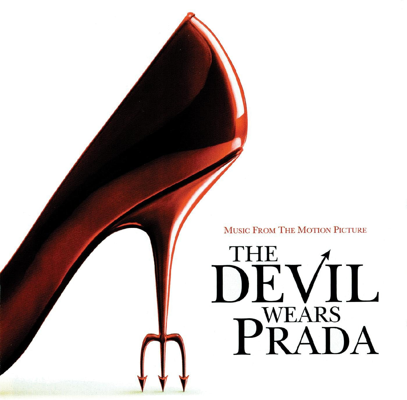 Music from the Motion Picture The Devil Wears Prada 20th ANNIVERSARY, DEVIL VS. ANGEL RED WITH WHITET SWIRL DEVIL VS. ANGEL RED WITH WHITE SWIRL