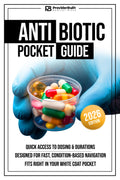Antibiotic Pocket Guide: Your Shift Shield Against Uncertainty That Fits Right in Your White Coat Pocket | Quick Access to Dosing & Durations, Designed for Fast, Condition-Based Navigation