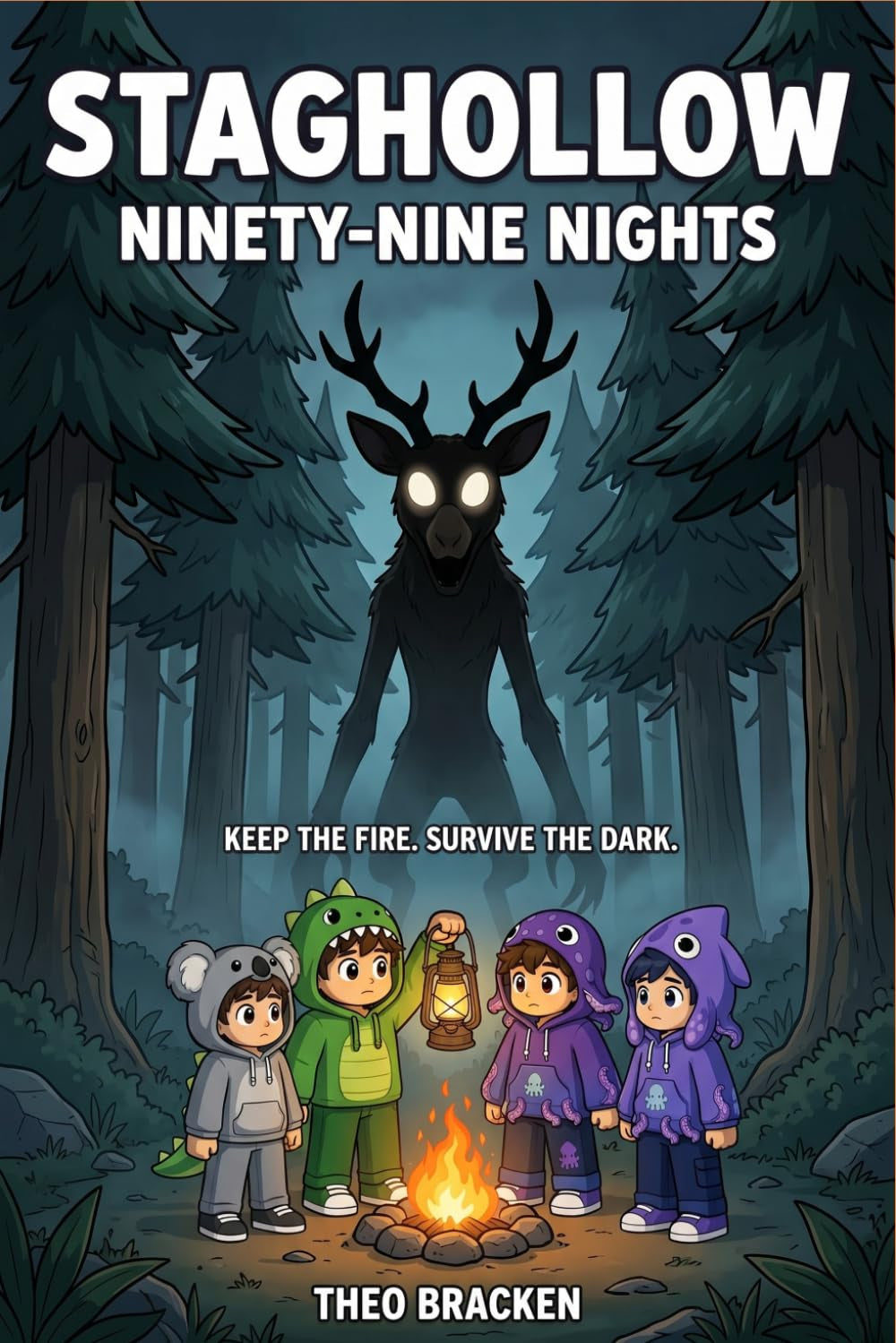 STAGHOLLOW - Ninety-Nine Nights: A Forest Survival Monster Adventure - Graphic Novel for Kids 8-12