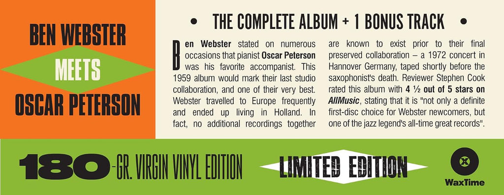 Ben Webster Meets Oscar Peterson - Limited Track