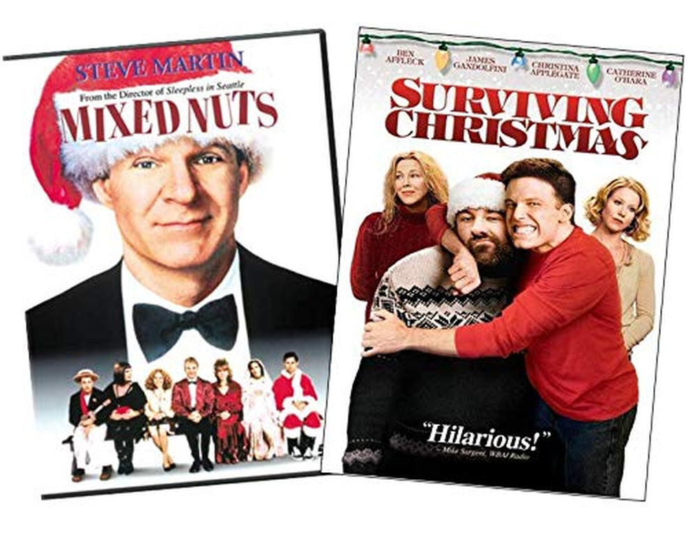 Christmas Comedy Double Feature DVD Collection: Mixed Nuts (1994, Steve Martin) / Surviving Christmas (2004, Ben Affleck, James Gandolfini) [Holiday 2-Pack]