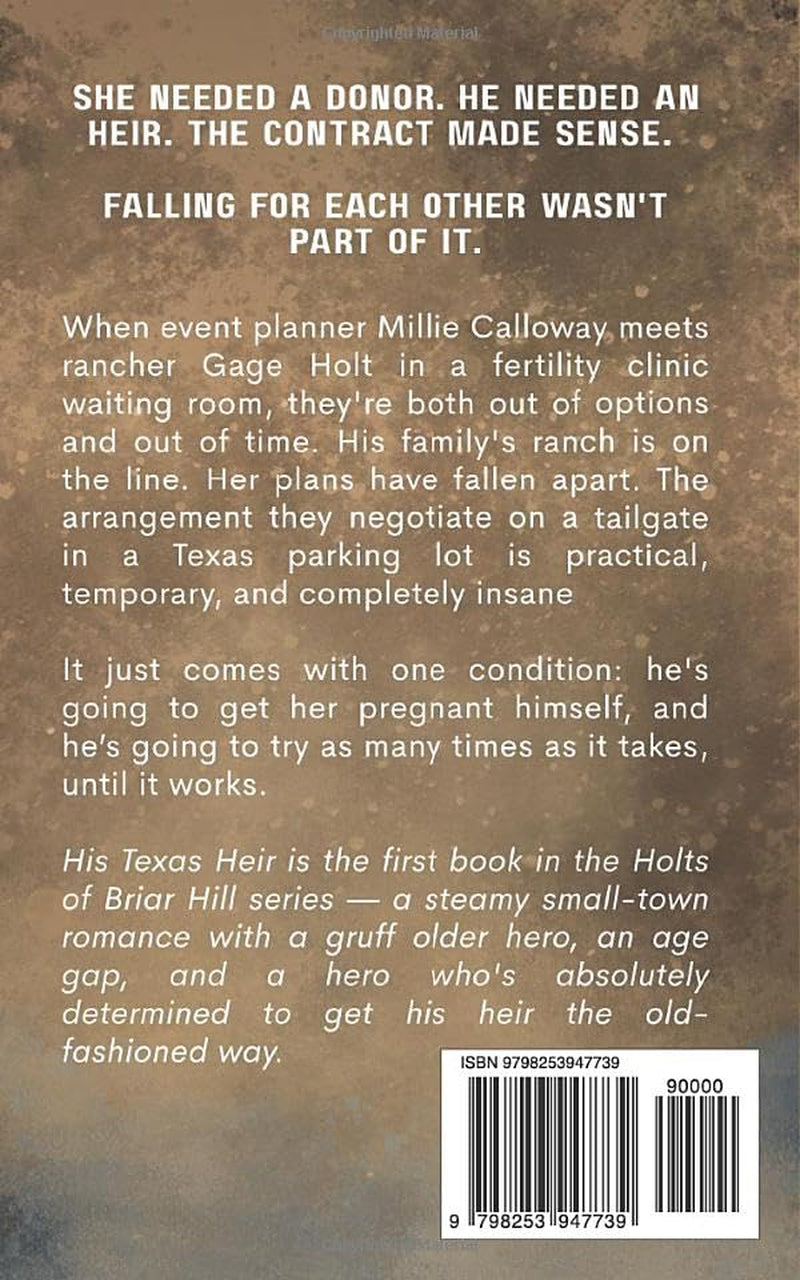 His Texas Heir: A Small Town Cowboy Breeding Romance (Holts of Briar Hill)