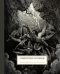 Composition Notebook College Ruled: Vintage Rebel Angels Plunge to Hell Illustration | Macabre Aesthetic Journal for School, College & Work
