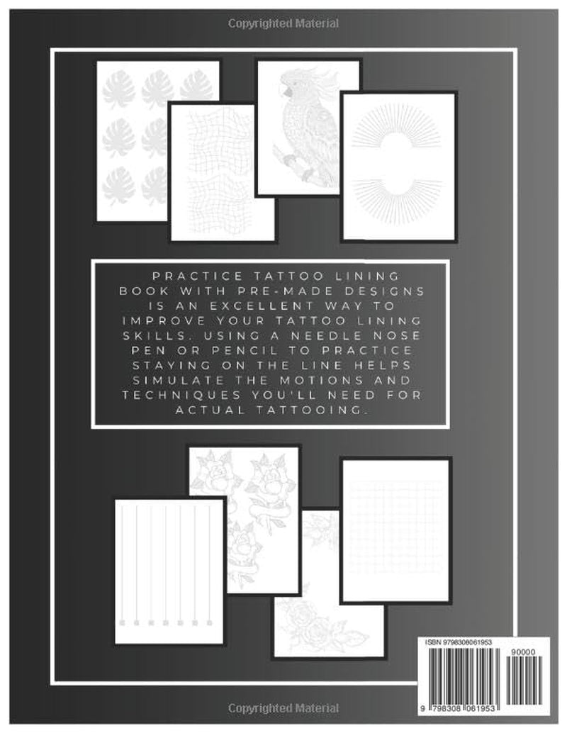 Tattoo Lining Practice (Tattoo Lining Practice Vol 2 Ocean Life)