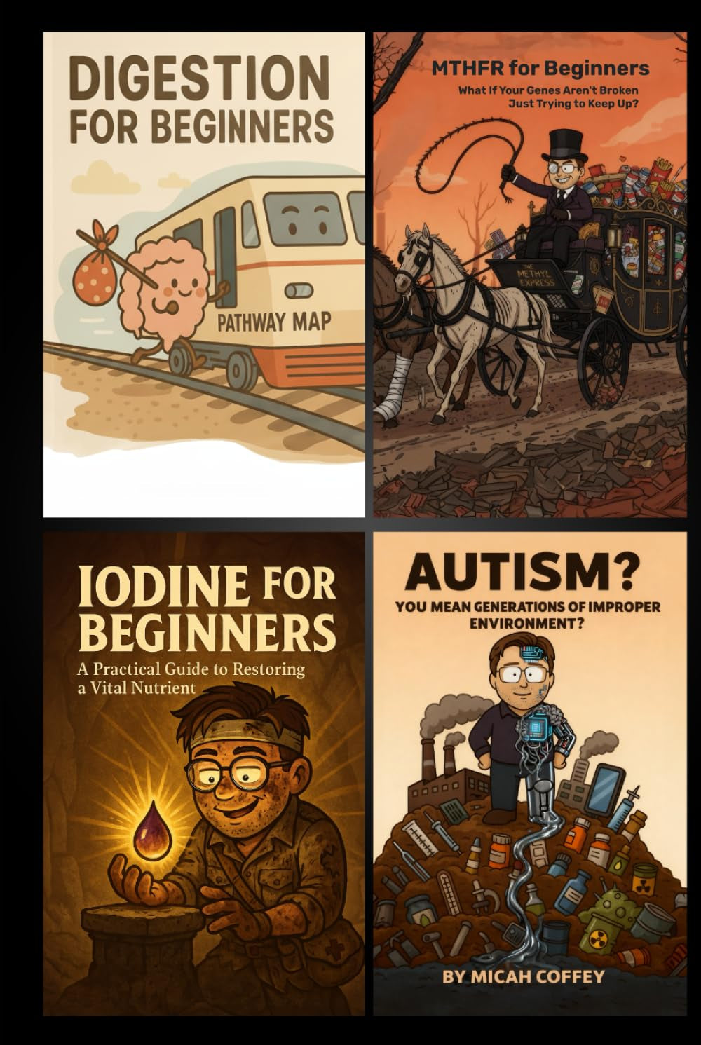 Micah's Four eBooks in One: Digestion, MTHFR, and Iodine for Beginners, plus Autism