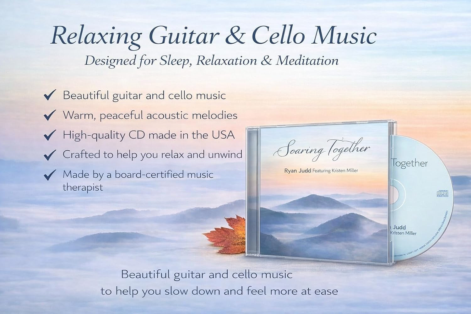 Soaring Together - Calming Guitar and Cello Music For Relaxation, Meditation and Sleep