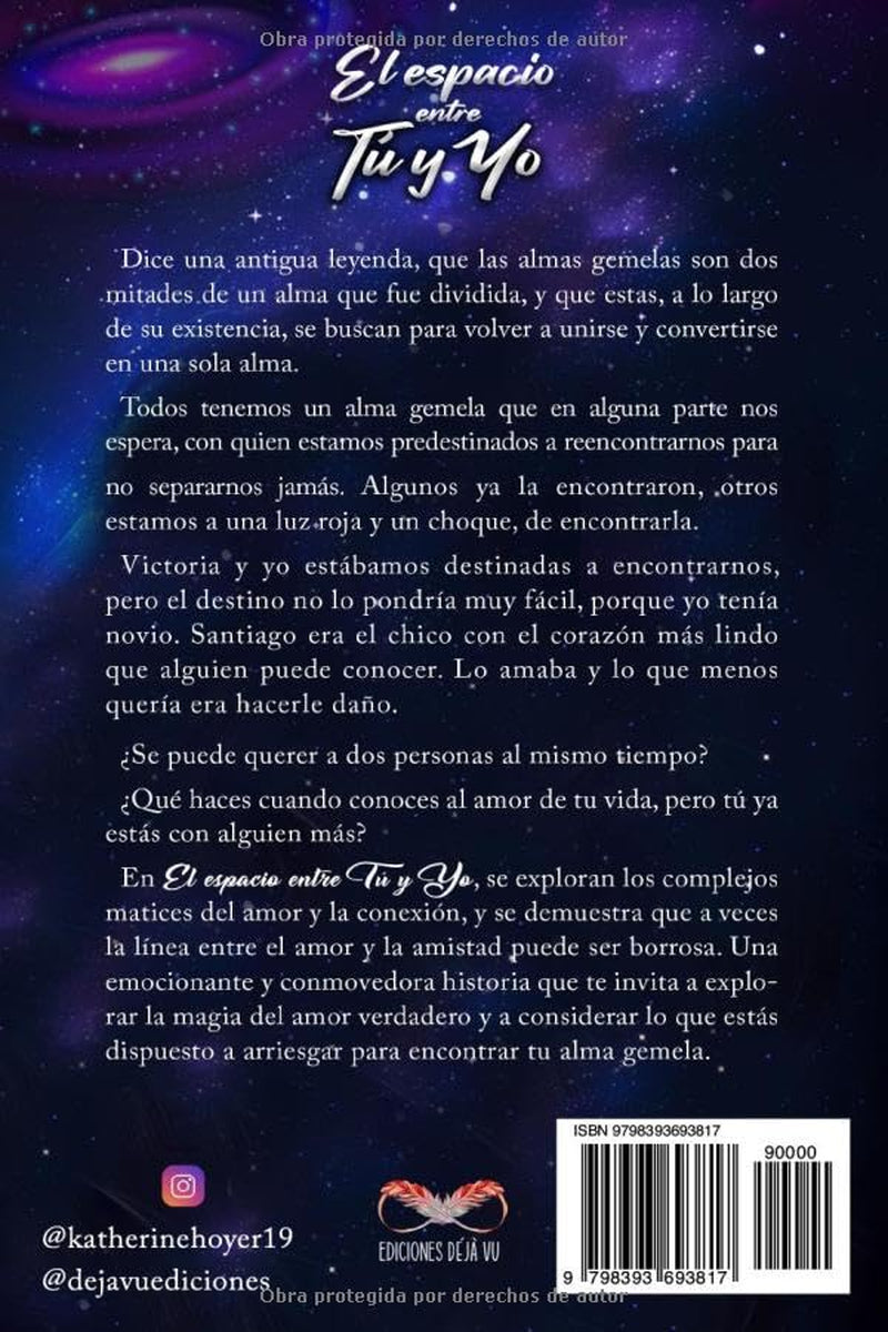 El espacio entre tú y yo (Portada II versión color) (Spanish Edition)