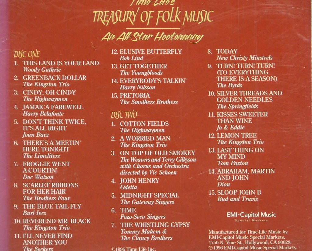 Time Life's Treasury of Folk Music - An All Star Hootenanny Volume Two