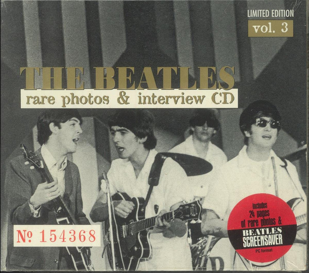 Rare Photos & Interview Vol. 3 - THE BEATLES - OUT-OF-PRINT features Interviews with the Beatles as a group and individually plus a 24-page Booklet with photos