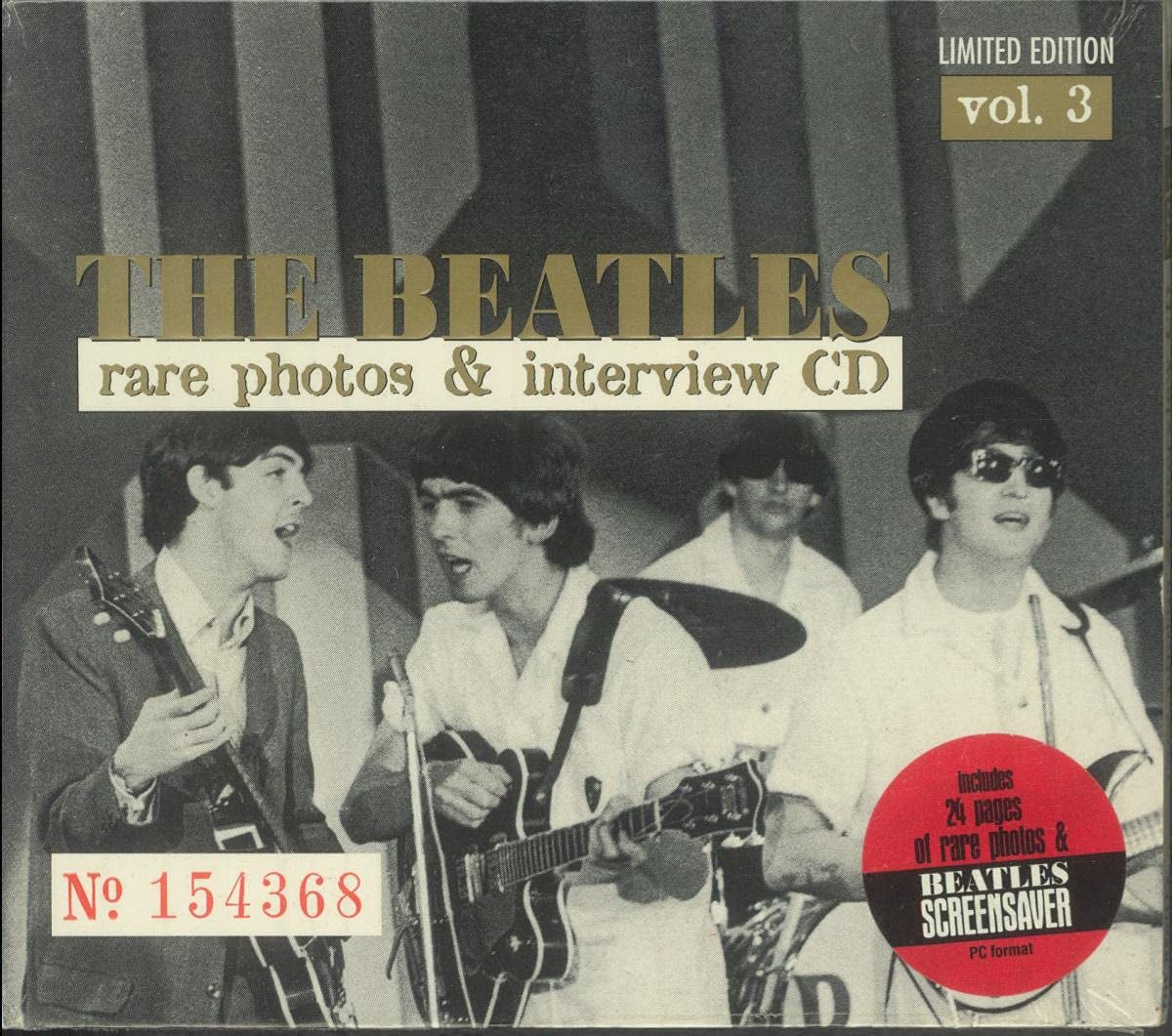 Rare Photos & Interview Vol. 3 - THE BEATLES - OUT-OF-PRINT features Interviews with the Beatles as a group and individually plus a 24-page Booklet with photos