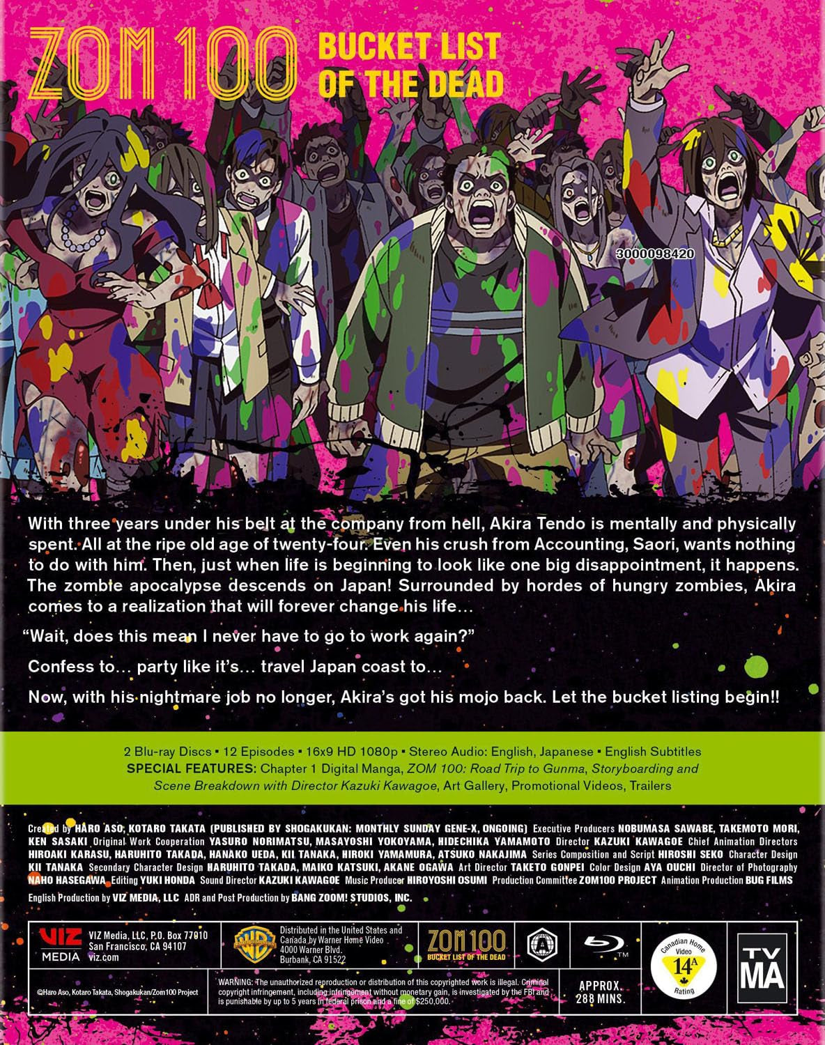Zom 100 Bucket List of the Dead: The Complete First Season Standard Edition (BD)