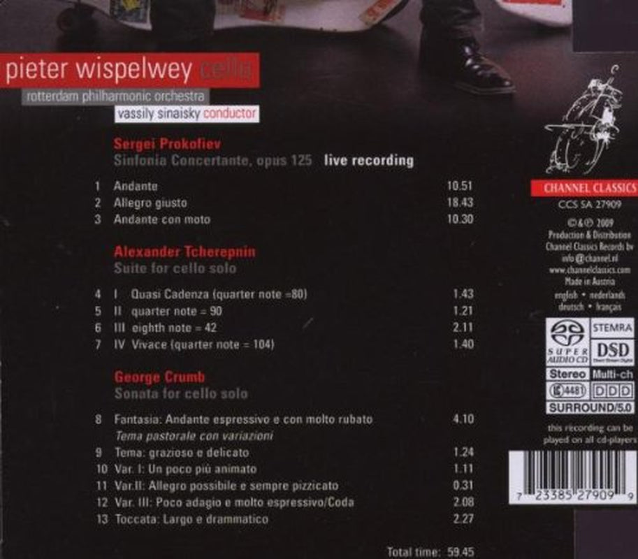 Prokofiev: Sinfonia Concertante; Tcherepnin: Suite for Cello Solo