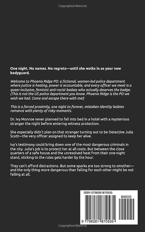 Close Protection: A Lesbian/Sapphic Romance (Phoenix Ridge Police Department)