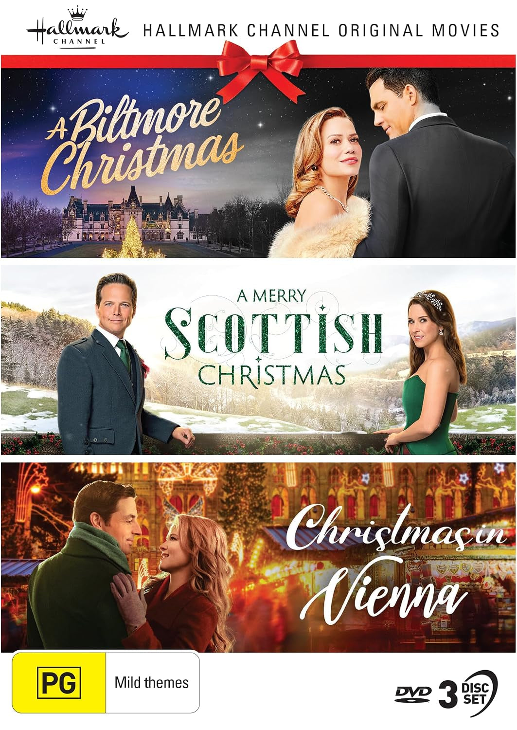 Hallmark Christmas 3 Film Collection (A Biltmore Christmas/A Merry Scottish Christmas/Christmas In Vienna) [DVD]