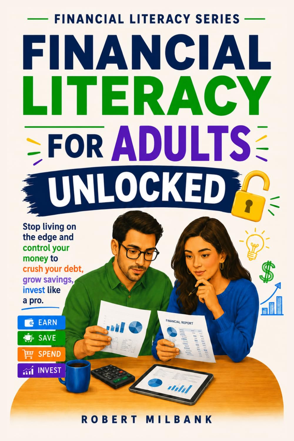 Financial Literacy for Adults Unlocked: Take Control of Your Money, Spend Smarter, Build a Budget That Works, Grow Your Savings, and Invest with Confidence (Financial Literacy Series)