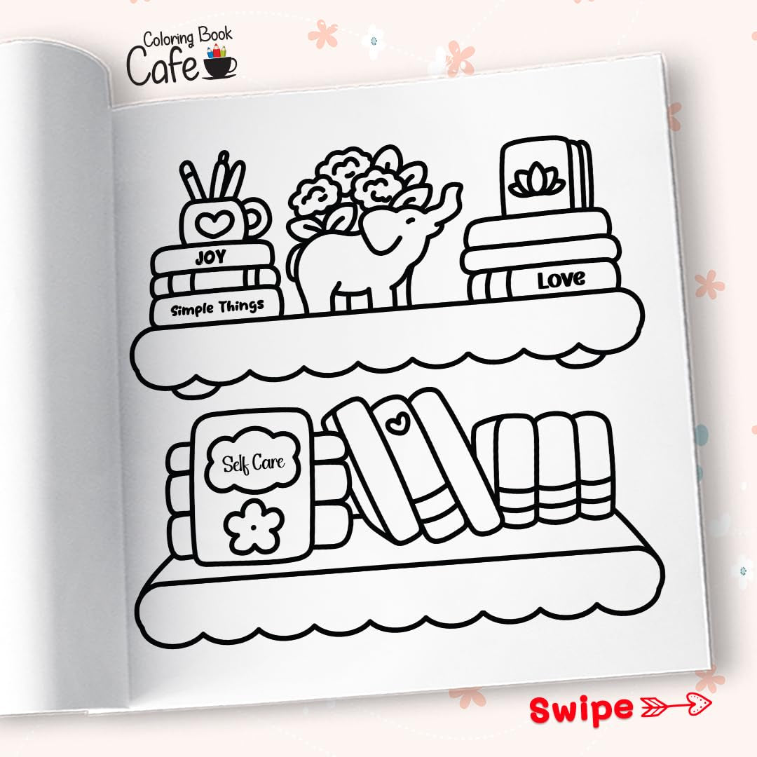 Self-Care Moments: Bold and Easy Self-Love Coloring Book for Girls and Women to Relax, Feel Good, and Glow from Within