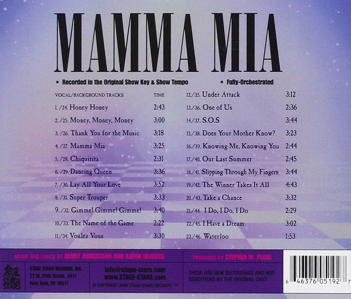 Mamma Mia: Songs from the Broadway Musical Accompaniment Set