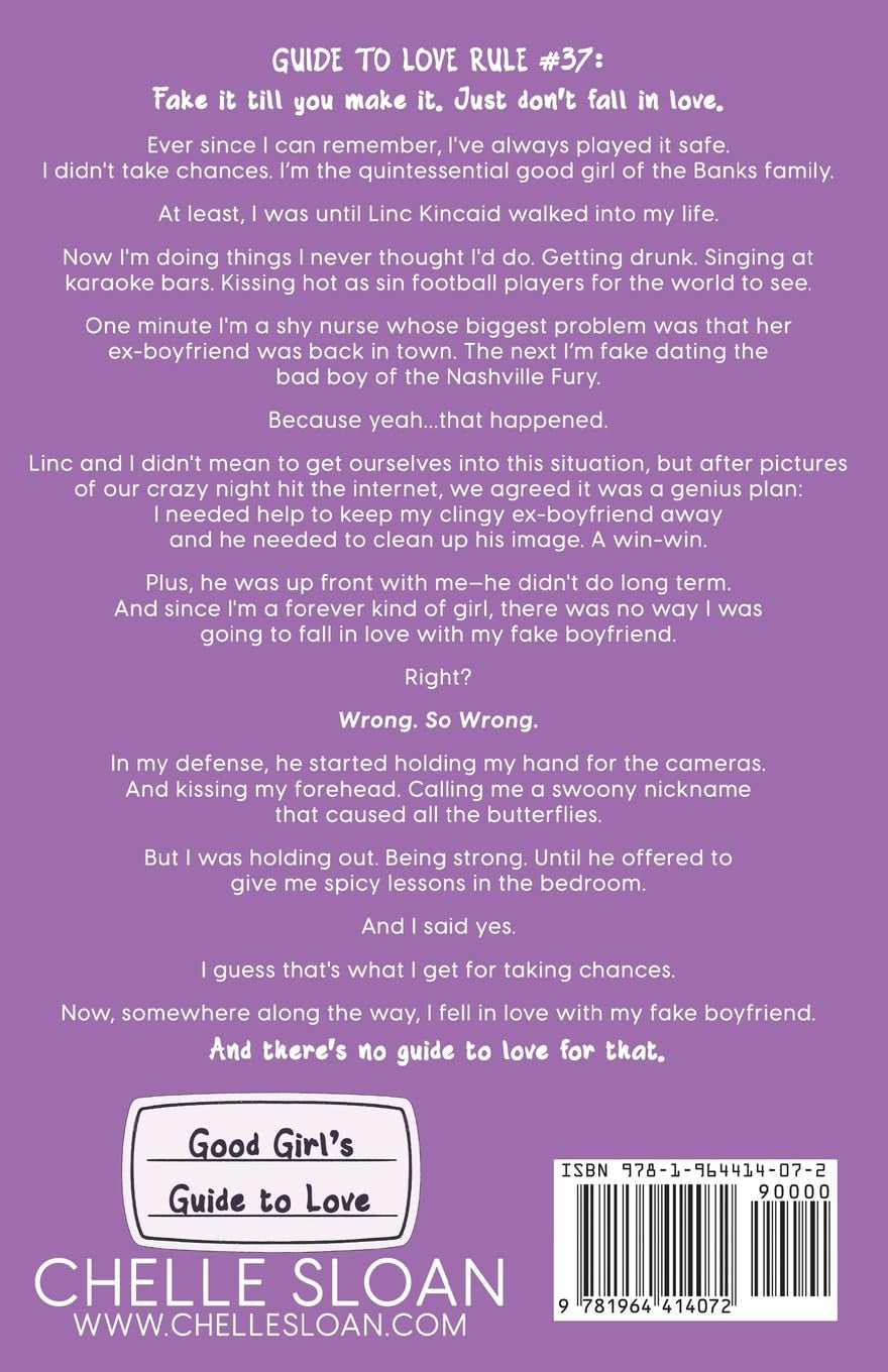 Good Girl's Guide to Love: A fake dating, pro football romance