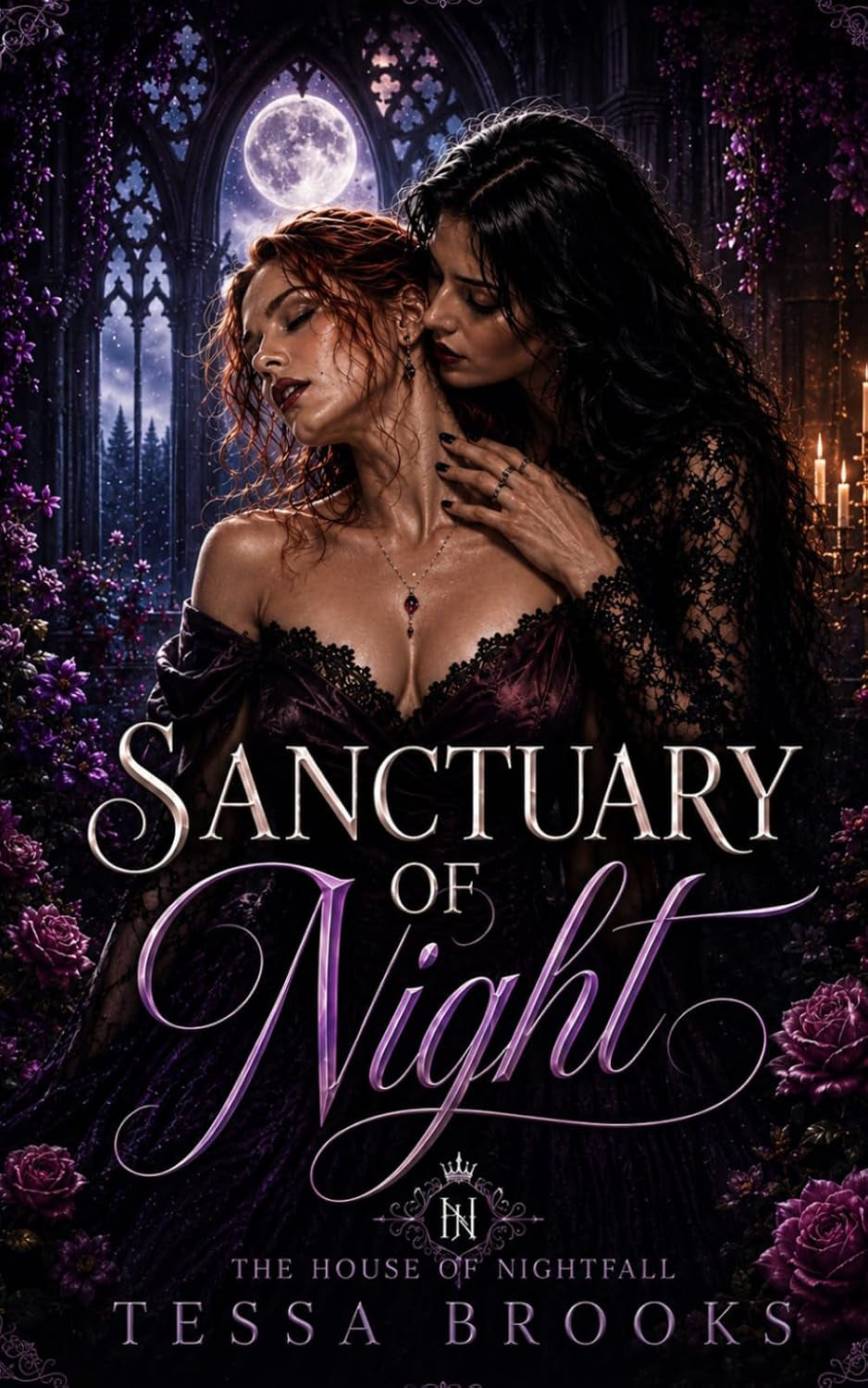 Sanctuary of Night: A Dark Sapphic Vampire Romance (A House of Nightfall Novel)