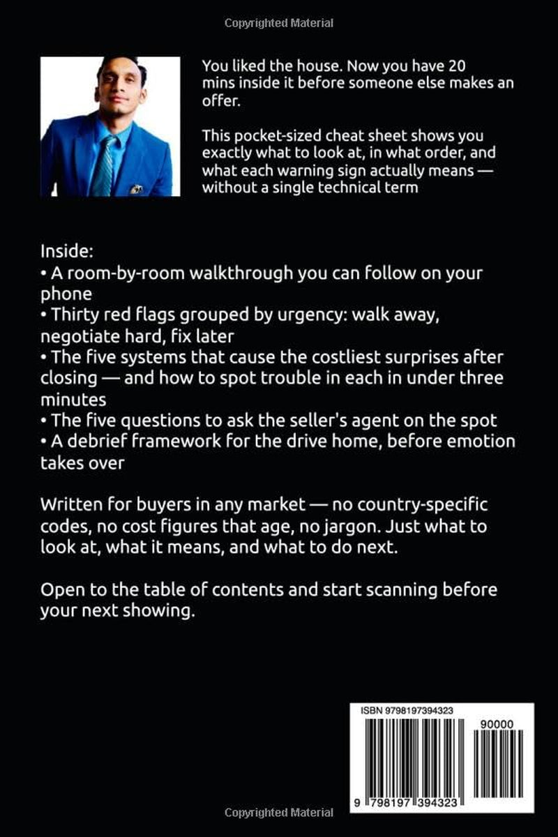 The Home Buyer's Inspection Cheat Sheet: Spot Red Flags, Avoid Costly Mistakes, and Walk Any House With Confidence Before You Sign (Home Inspection DIY)
