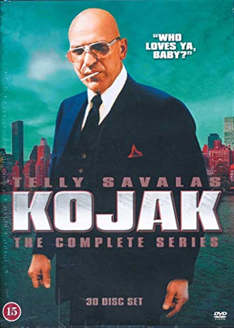 Kojak (Complete Series) - 30-DVD Boxset ( Kojak: TV Series (1973-1978) / Kojak: Ariana / Kojak: Fatal Flaw / Kojak: Flowers for Matty / Kojak: It's Alwa [ NON-USA FORMAT, PAL, Reg.0 Import - Denm