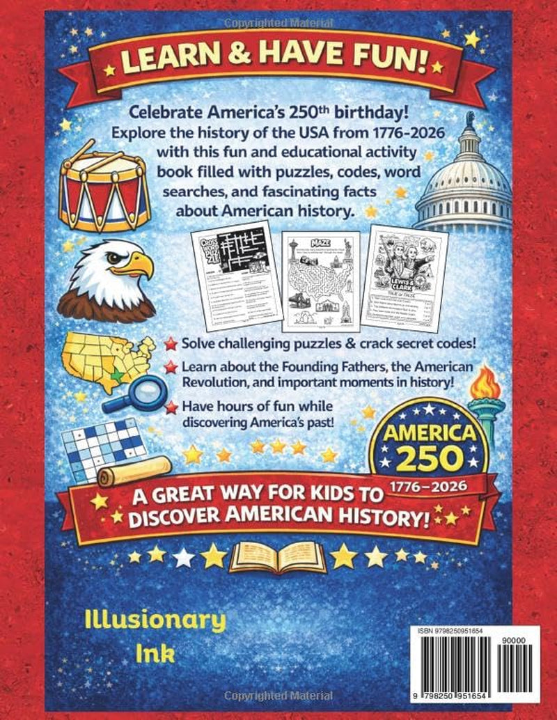 America: Fun Patriotic Activity Book for Upper Elementary Kids