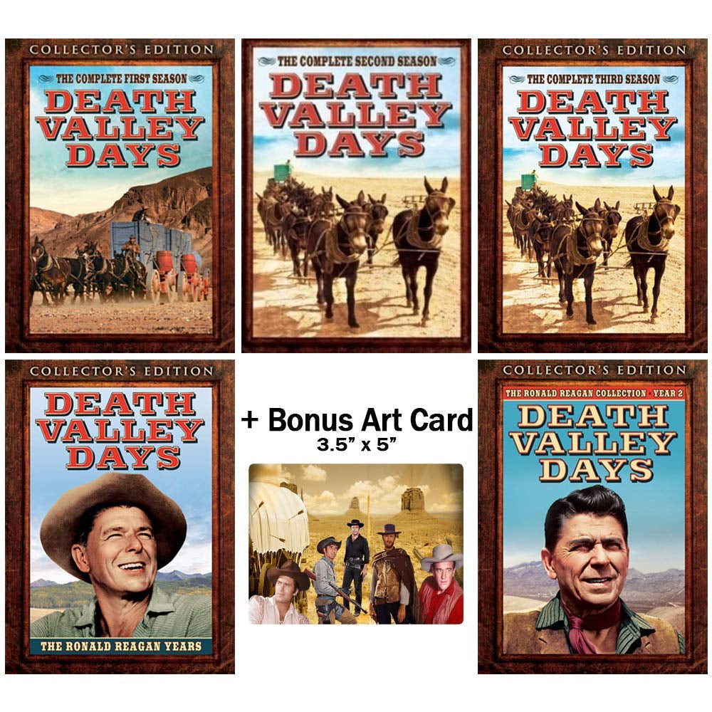 Death Valley Days: TV Series Complete Seasons 1-3 + The Ronald Reagan Years 1-2 Collector's Edition DVD Collection + Bonus Art Card