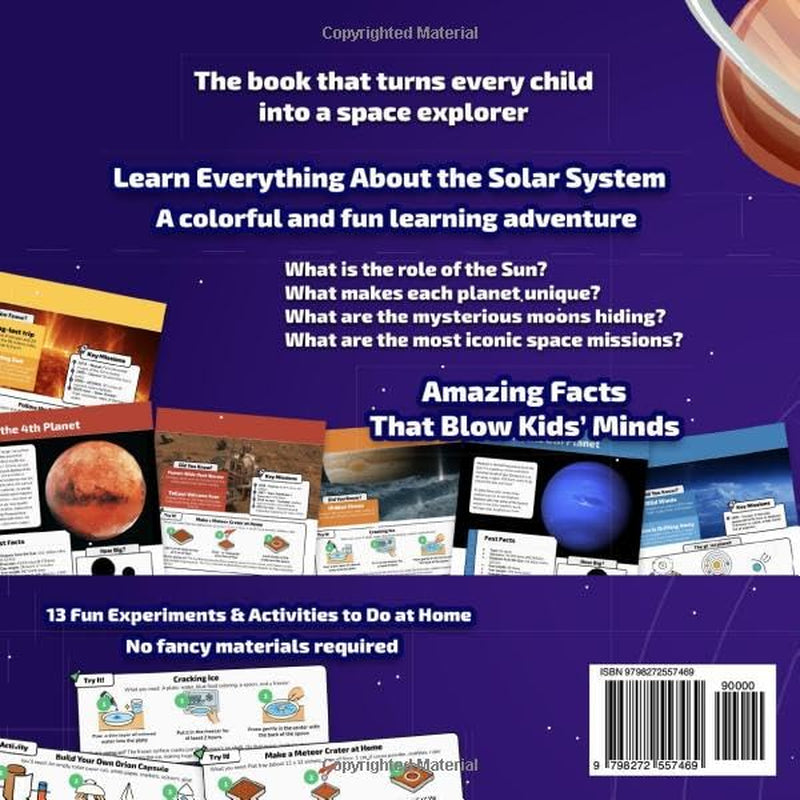 The Secrets of the Solar System : An Astronomy Book for Kids to Explore Planets and Space: Includes 13 Fun Science Activities, Fascinating Space ... Illustrations for Curious Young Explorers