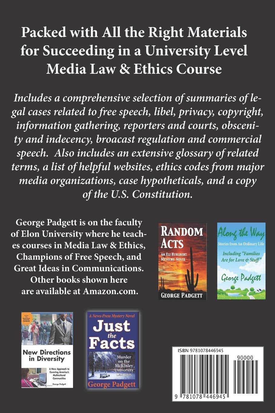 Cases, Concepts & Theories: Media Law & Ethics Study Guide No. 4