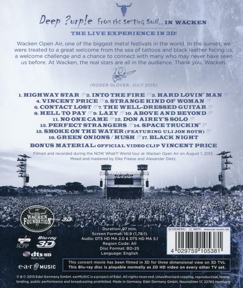 From the Setting Sun in (Wacken) [Blu-ray]