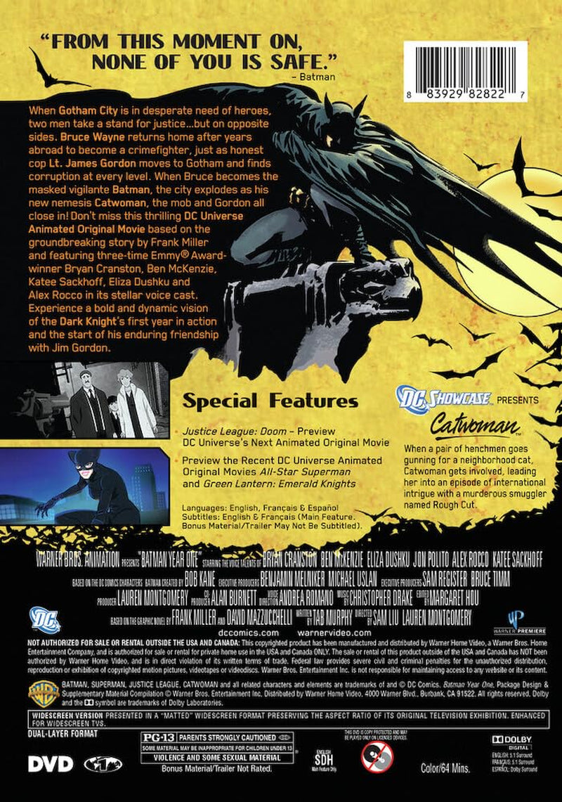 DCU Batman Year One [DVD]