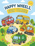 My Big Road Vehicles Coloring Book for Toddlers: 40 Fun Pages with Trucks, Cars, Buses & More for Kids Ages 3-5 (My Vechicles)