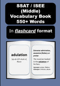 SSAT / ISEE (Middle) Vocabulary Book 550+ Words