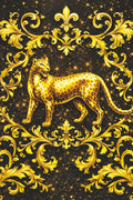 365-Day Journal - A Year of Thoughts: Black and Gold Leopard - Baroque-Style Pattern Cover Design | Lined Pages for Daily Notes and Reflections — With ... Gift for Someone Who Has Everything