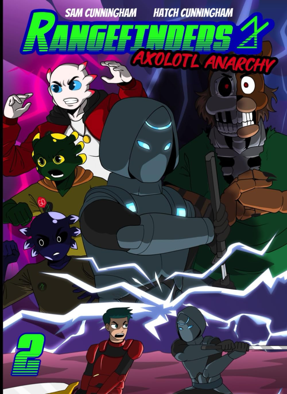 Rangefinders #2 - Axolotl Anarchy: Vaporwave Axolotl Yokai Adventure Comic (Axolotl Rangefinders)