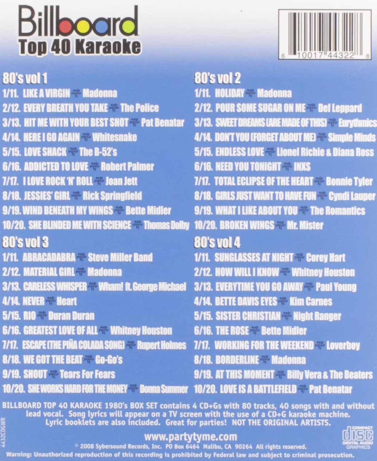 Billboard Top 40 1980's