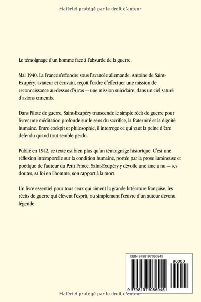 Pilote de guerre (French Edition)