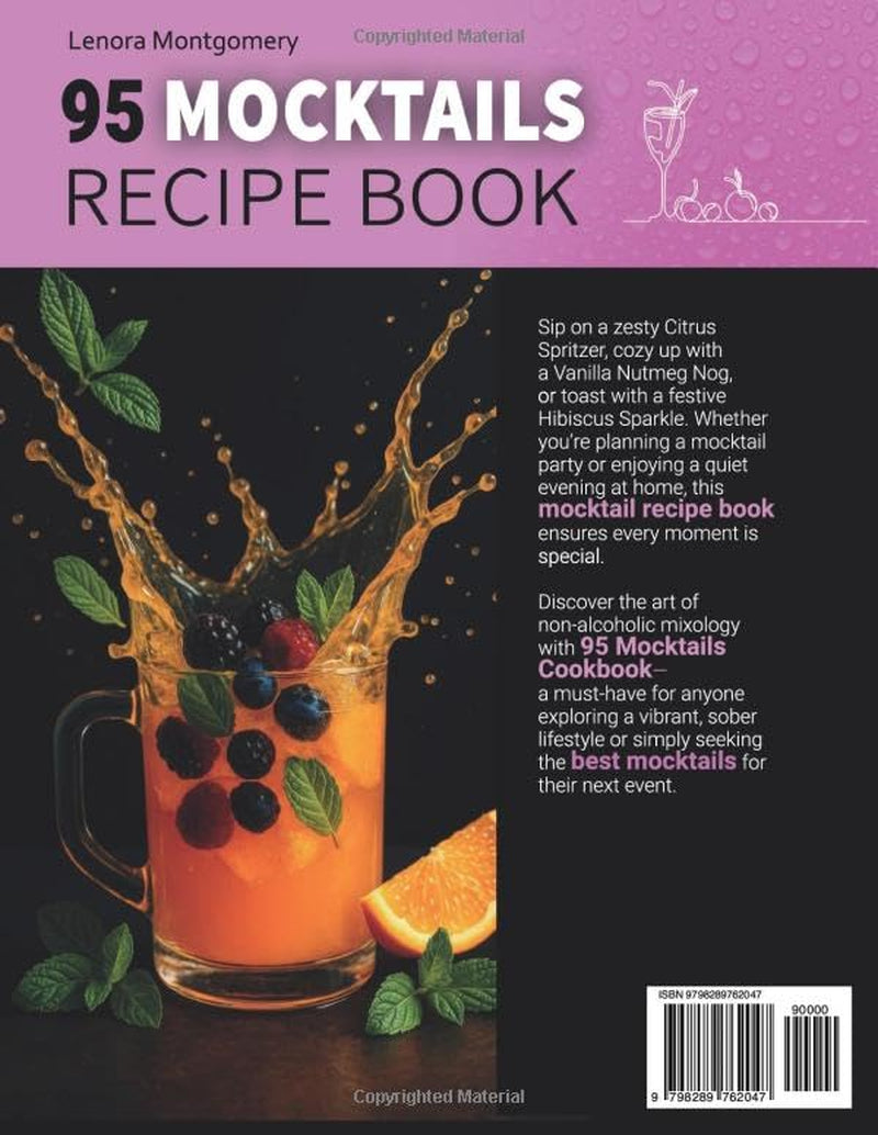 95 Mocktails Recipe Book: The Complete Collection of Essential Non-Alcoholic Drinks - Simple Recipes for Party or any Occasion