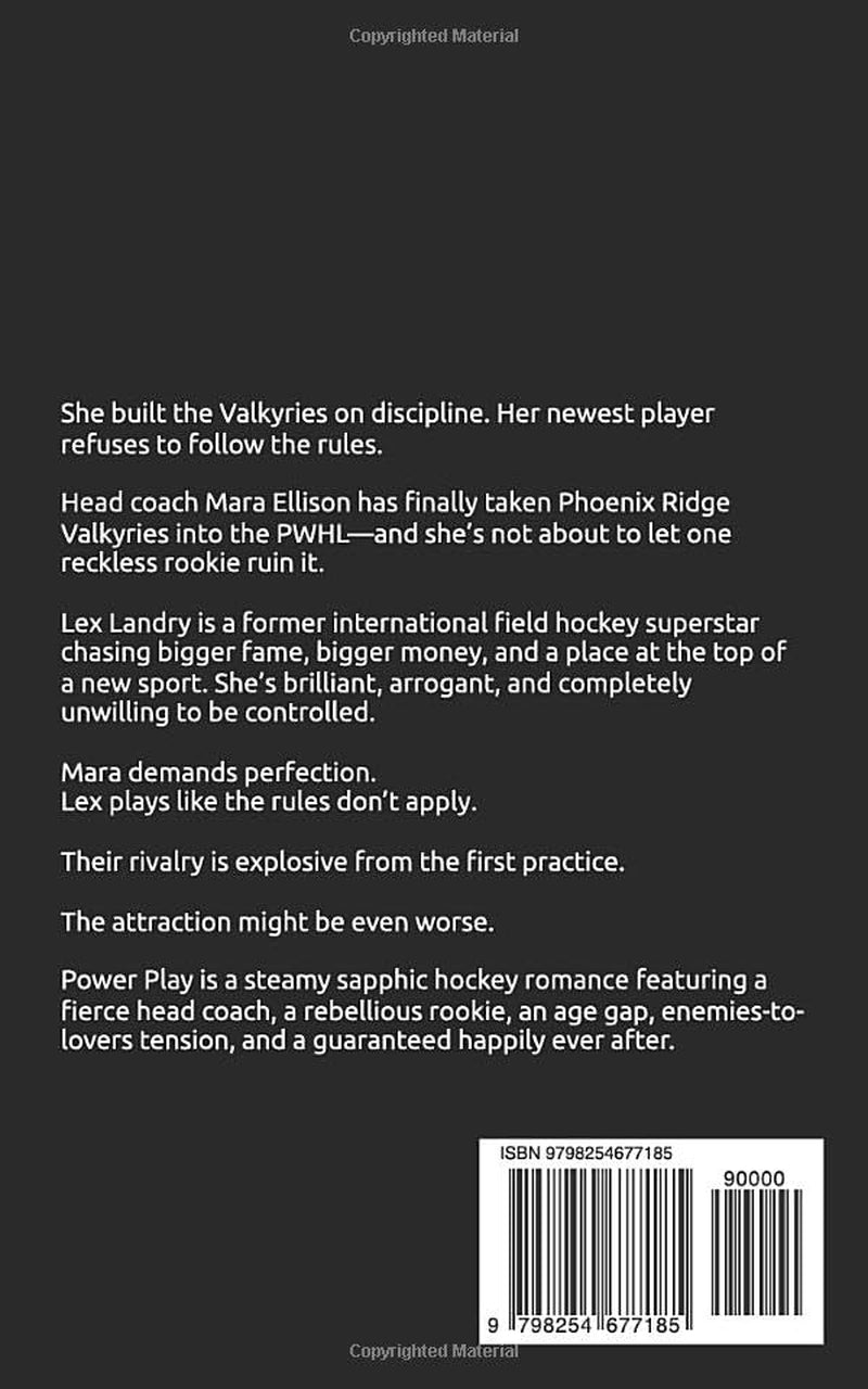 Power Play: A Steamy Sapphic/Lesbian Hockey Romance (Phoenix Ridge Hockey)