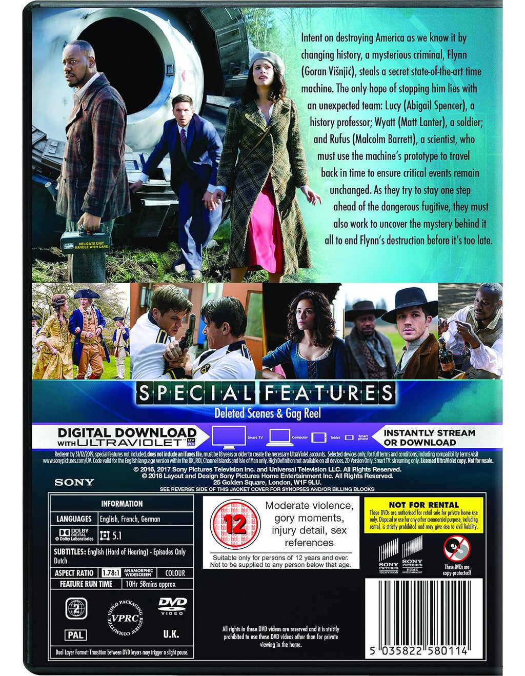 Timeless-Season 01 [DVD + Digital] [Import]