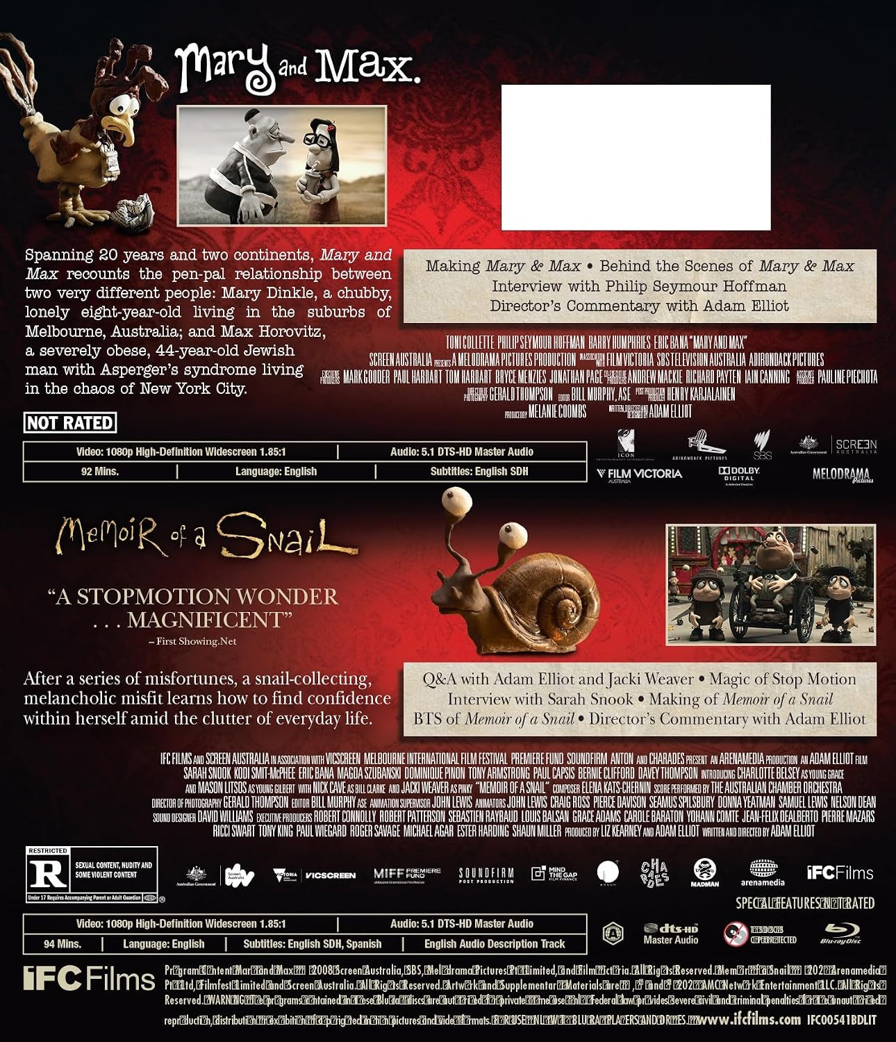 Memoir of a Snail / Mary and Max