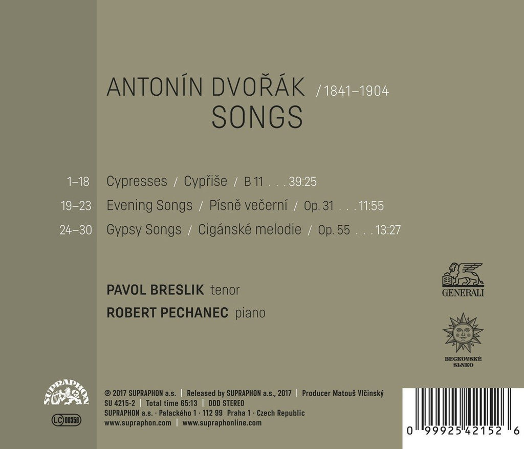 Antonin Dvorak: Songs