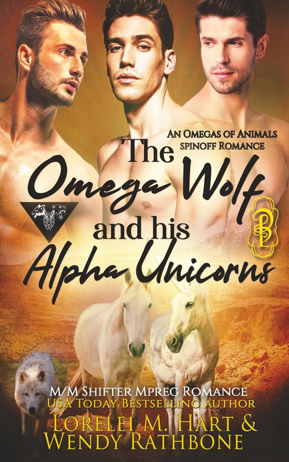 The Omega Wolf and His Alpha Unicorns: M/M Shifter Mpreg Romance (Omegas of Animals: SD)