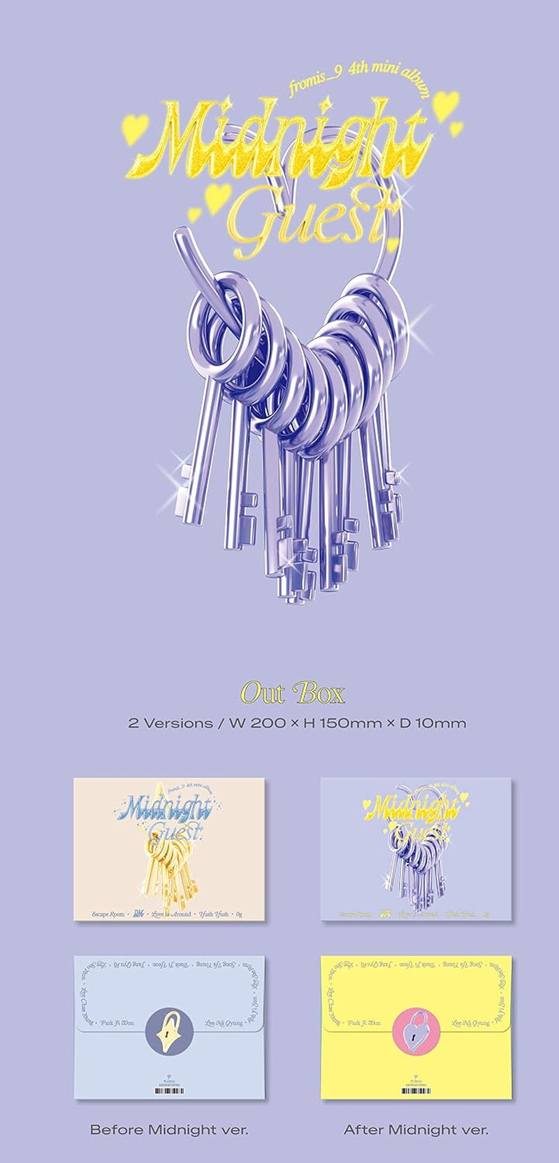 Midnight Guest Random Cover Incl. 72pg Photobook, Postcard, Mini Card, Film Photo, 2 Photocards + Lyric Paper