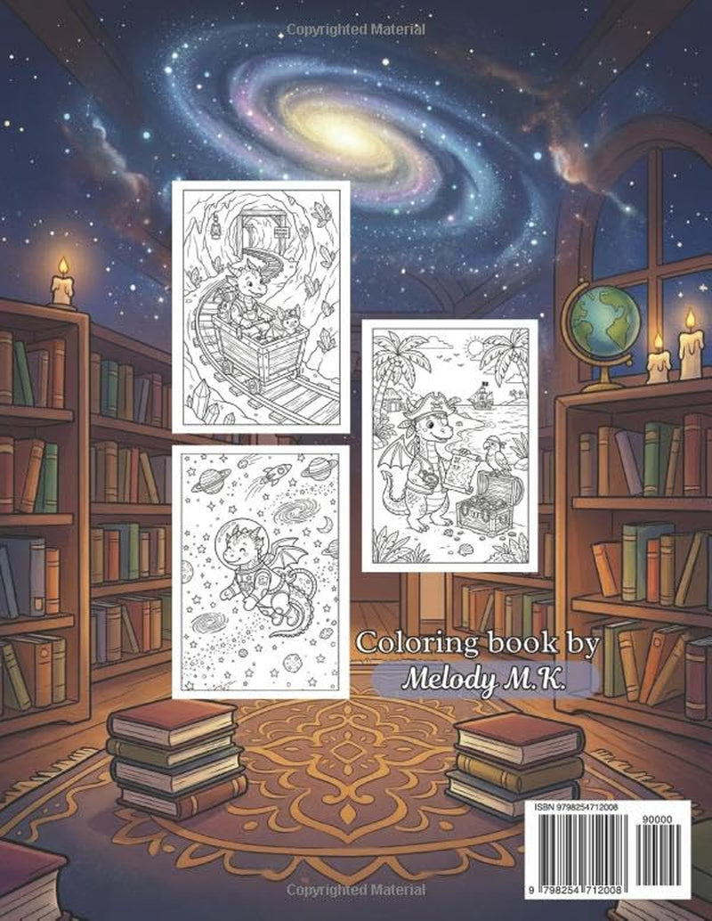 Once Upon a Little Dragon Coloring Book: Magical Adventures