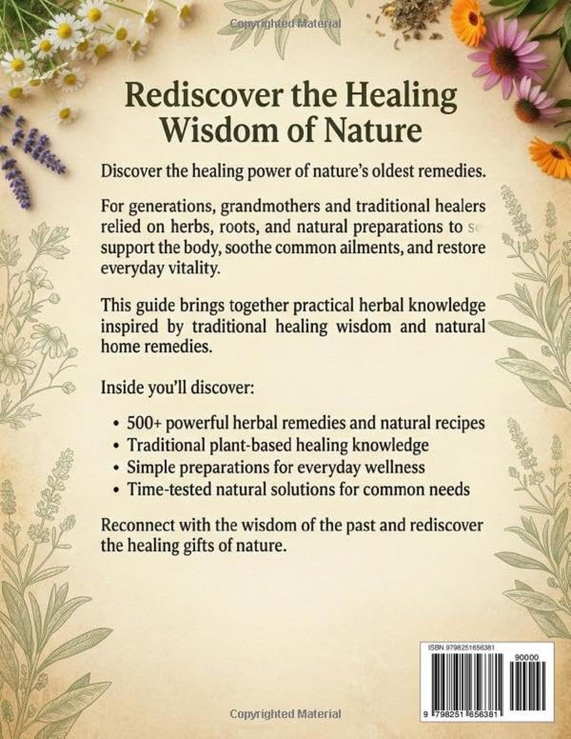 Grandma’s Lost Book of Natural Remedies: Traditional Healing Herbs & Remedies Rooted in Ancient Wisdom to Naturally Restore Everyday Wellness and Lasting Vitality