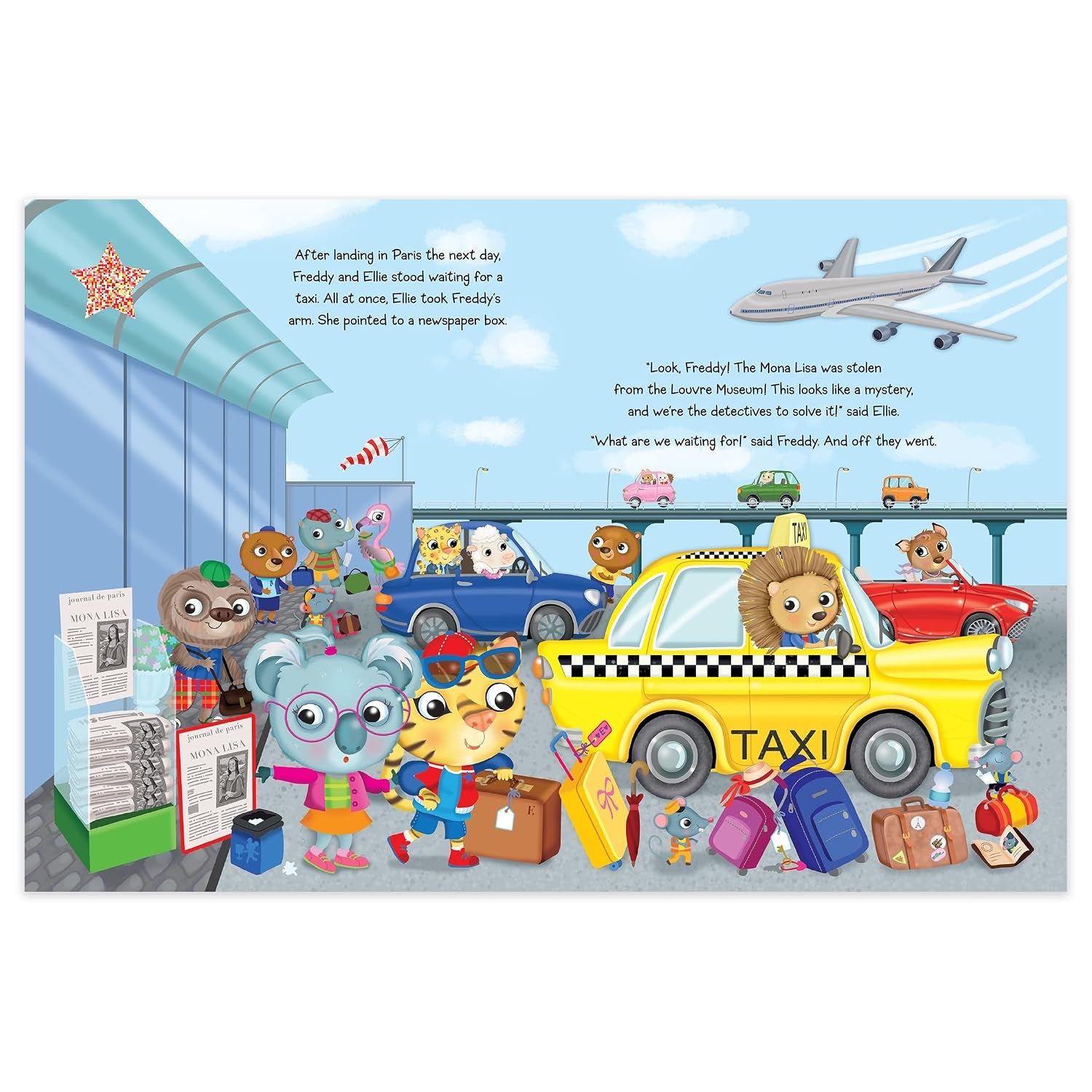 Seek & Find with Freddy and Ellie, 4 Book Set. Includes Dinosaurs, Outer Space, The Case of the Missing Mona Lisa, and The Secret of the Roman Colosseum