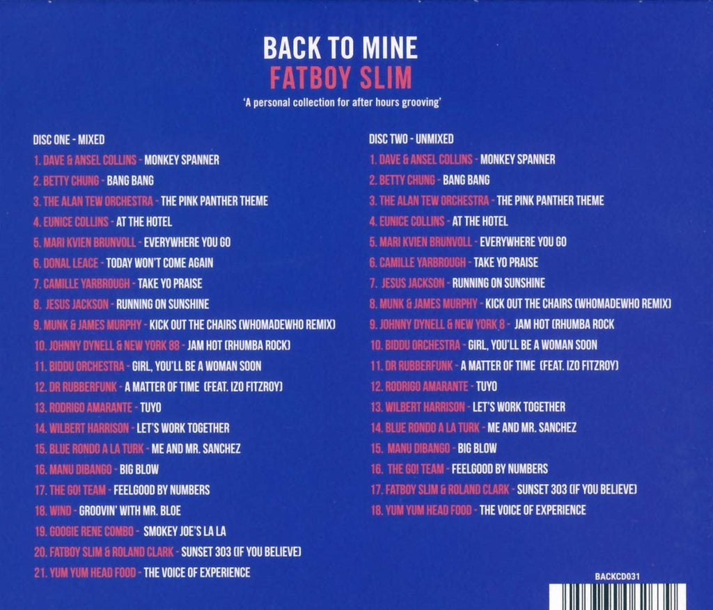 Back To Mine: Fatboy Slim