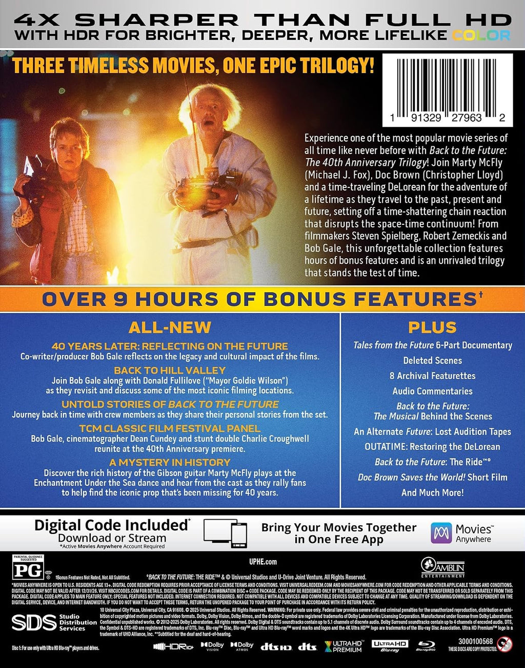 Back to the Future Trilogy - 40th Anniversary Edition 4K Ultra HD + Blu-ray + Digital